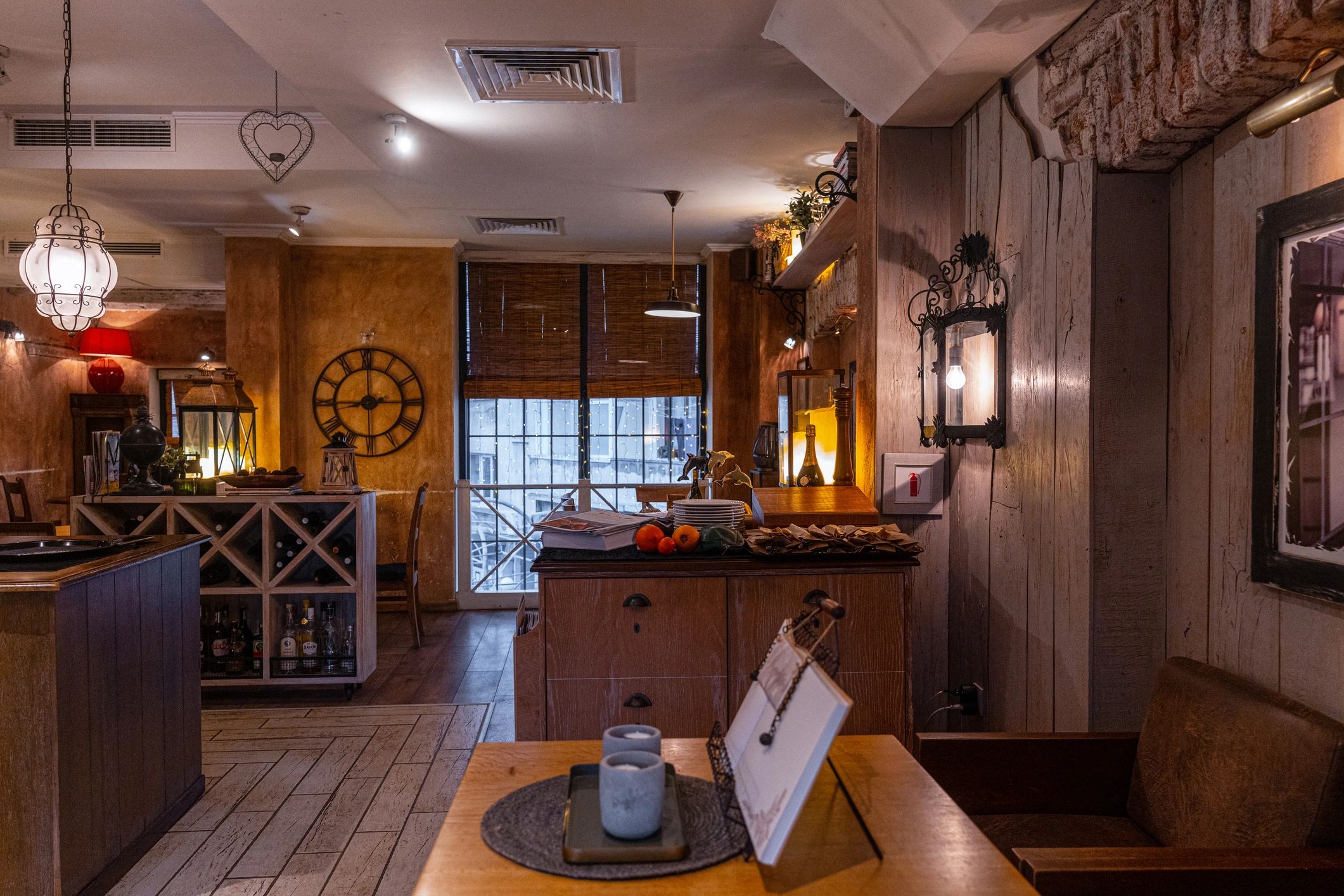 Restaurant interior design detail